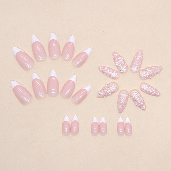 12 Sizes-24 Pcs Press On Nails Z690