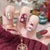 12 Sizes-24 Pcs Press On Nails R621