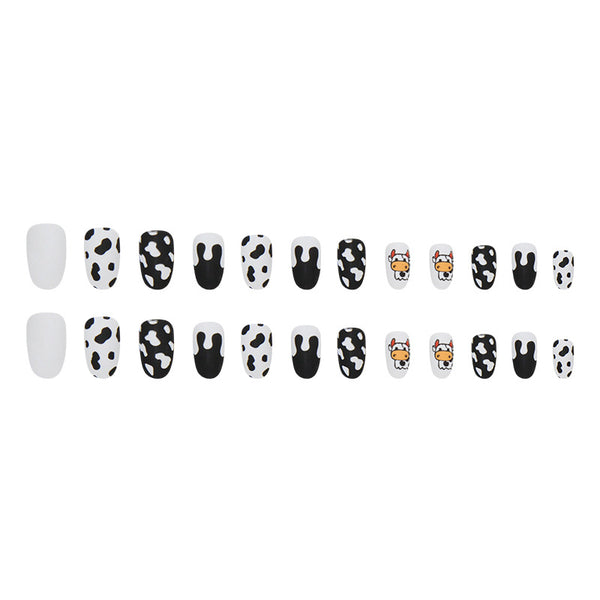 12 Sizes-24 Pcs Press On Nails R795