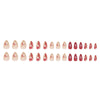 12 Sizes-24 Pcs Press On Nails W1747