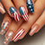12 Sizes-24 Pcs Press On Nails Y637