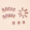 12 Sizes-24 Pcs Press On Nails W1496