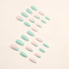 12 Sizes-24 Pcs Press On Nails W622