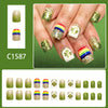 12 Sizes-24 Pcs Press On Nails C1587