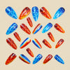 12 Sizes-24 Pcs Press On Nails Y1504