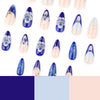 12 Sizes-24 Pcs Press On Nails JP3907
