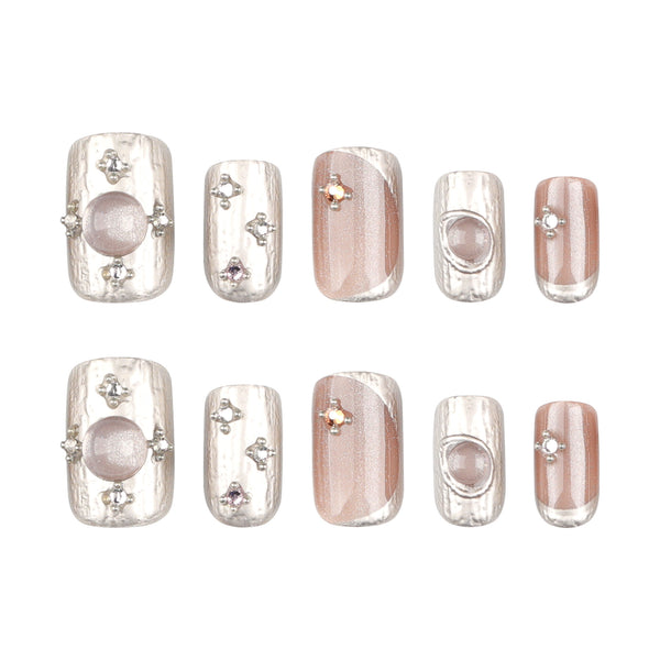 15 Sizes-30 Pcs Press On Nails GN027