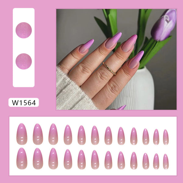 12 Sizes-24 Pcs Press On Nails W1564