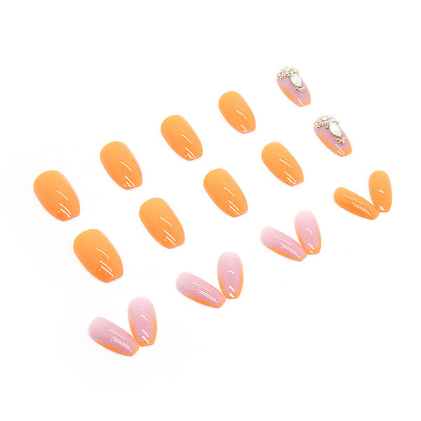 12 Sizes-24 Pcs Press On Nails Z398