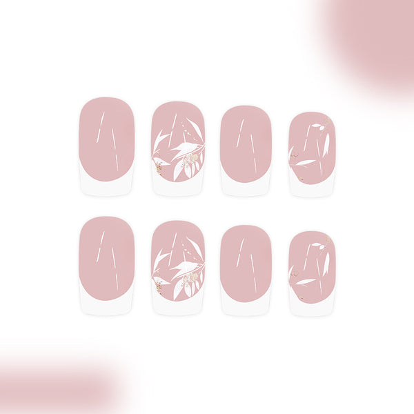 12 Sizes-24 Pcs Press On Nails C648