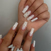 12 Sizes-24 Pcs Press On Nails BZ1417