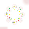 12 Sizes-24 Pcs Press On Nails C1016