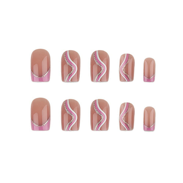 12 Sizes-24 Pcs Press On Nails y2098-z-24