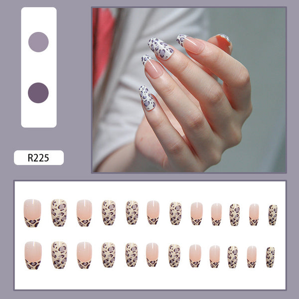 12 Sizes-24 Pcs Press On Nails R201
