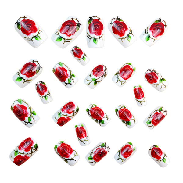 12 Sizes-24 Pcs Press On Nails Y1788