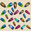 12 Sizes-24 Pcs Press On Nails y2043-24