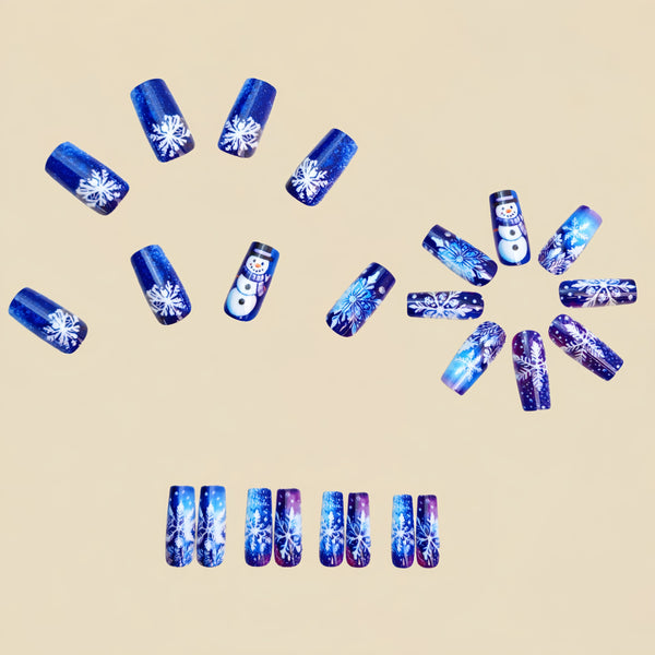 12 Sizes-24 Pcs Press On Nails Y1194