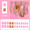 12 Sizes-24 Pcs Press On Nails C1454