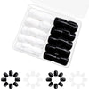 12 Sizes-24 Pcs Press On Nails Solid-1-24pcs
