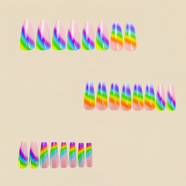 12 Sizes-24 Pcs Press On Nails Y703