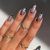 12 Sizes-24 Pcs Press On Nails W1250