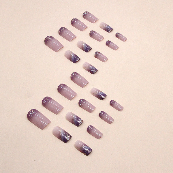 12 Sizes-24 Pcs Press On Nails W1418