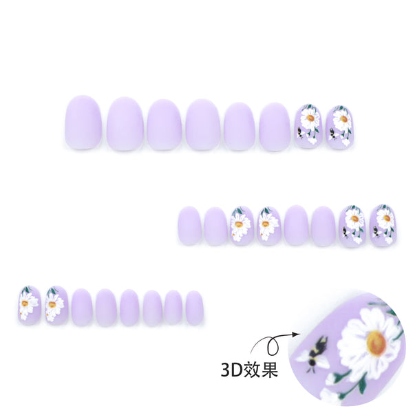 12 Sizes-24 Pcs Press On Nails JP3319