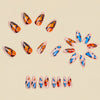12 Sizes-24 Pcs Press On Nails Y1960