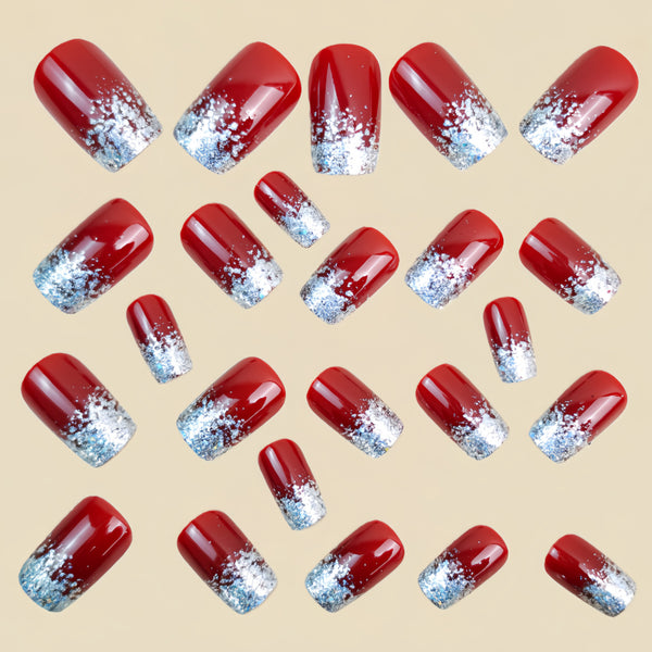 12 Sizes-24 Pcs Press On Nails Y1623