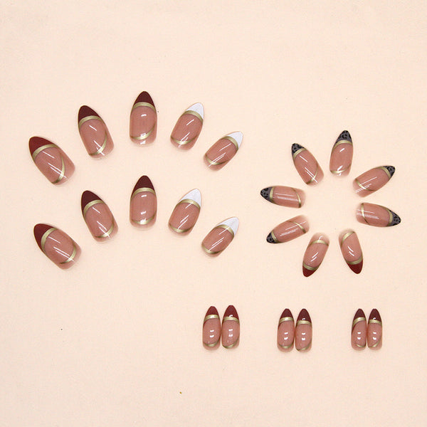 12 Sizes-24 Pcs Press On Nails W280