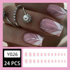 12 Sizes-24 Pcs Press On Nails Y026