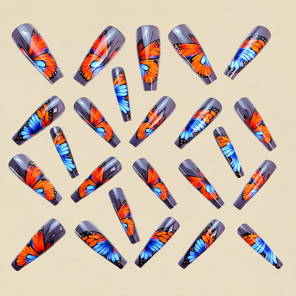 12 Sizes-24 Pcs Press On Nails Y756