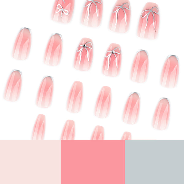 12 Sizes-24 Pcs Press On Nails JP4101