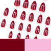 12 Sizes-24 Pcs Press On Nails JP3639