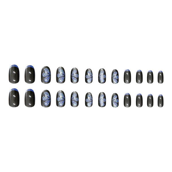 12 Sizes-24 Pcs Press On Nails W1884