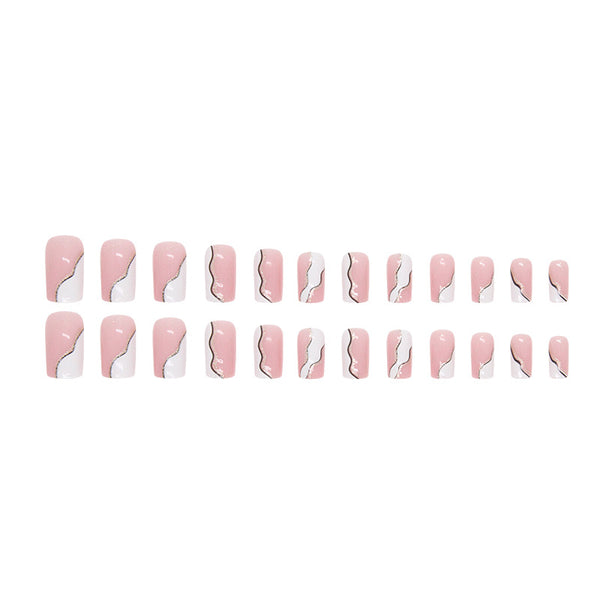 12 Sizes-24 Pcs Press On Nails W758