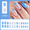 12 Sizes-24 Pcs Press On Nails C1002