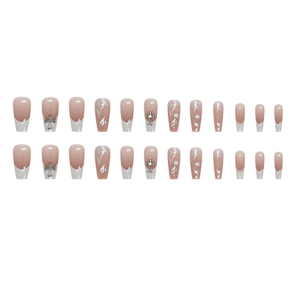 12 Sizes-24 Pcs Press On Nails Z779