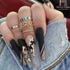 12 Sizes-24 Pcs Press On Nails Z194