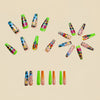 12 Sizes-24 Pcs Press On Nails Y822
