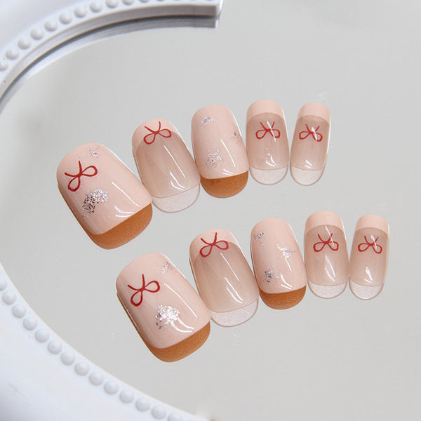 12 Sizes-24 Pcs Press On Nails R852