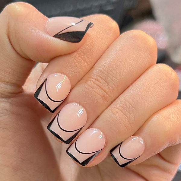 12 Sizes-24 Pcs Press On Nails JP2458