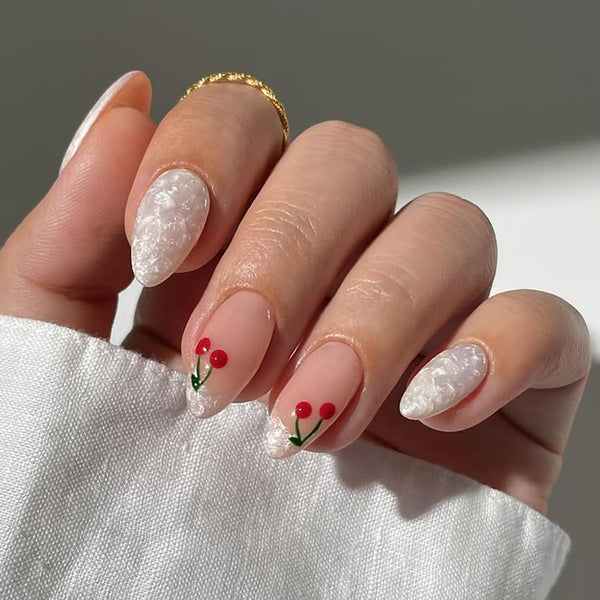 12 Sizes-24 Pcs Press On Nails W1563