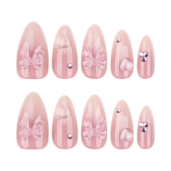 12 Sizes-24 Pcs Press On Nails JP4183