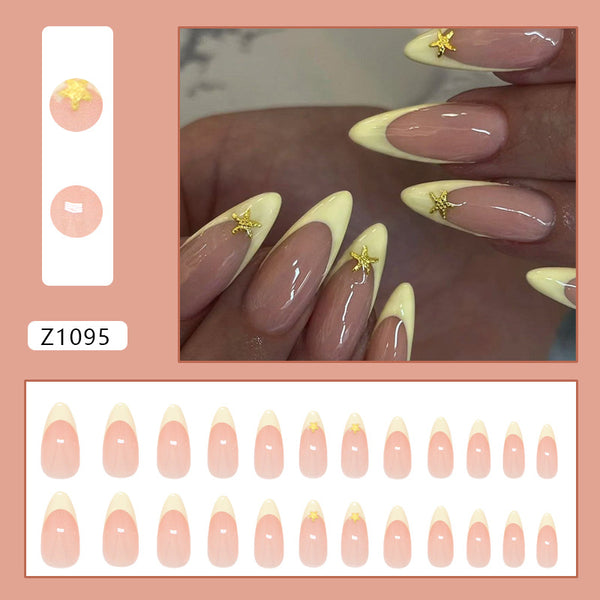 12 Sizes-24 Pcs Press On Nails Z1095
