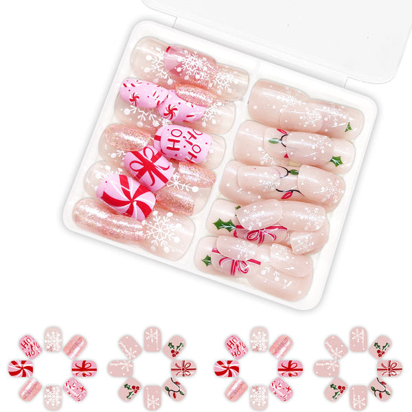 Christmas Press On Nails-2 Sets Mixed Pack (48PCS Total) C-mix-19
