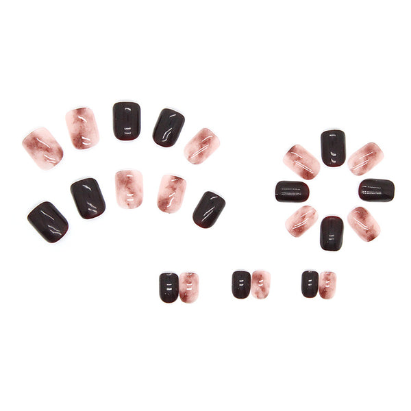 12 Sizes-24 Pcs Press On Nails R643
