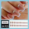 12 Sizes-24 Pcs Press On Nails D006