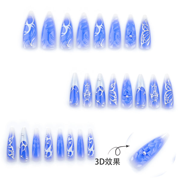 12 Sizes-24 Pcs Press On Nails JP3511