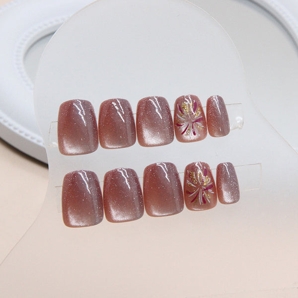 12 Sizes-24 Pcs Press On Nails MY010